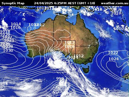 Synoptic + Satellite Map