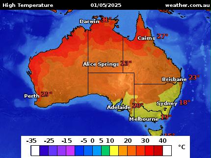 High Temperature Map