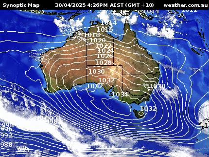 Synoptic + Satellite Map